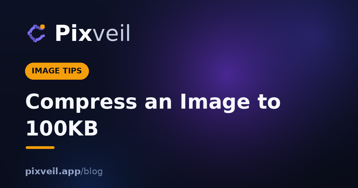Compress an Image to 100KB