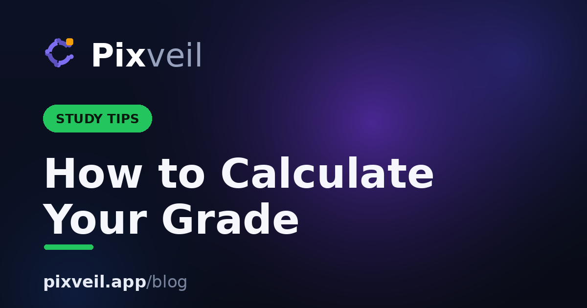 How to Calculate Your Grade in 2026 — Pixveil guide